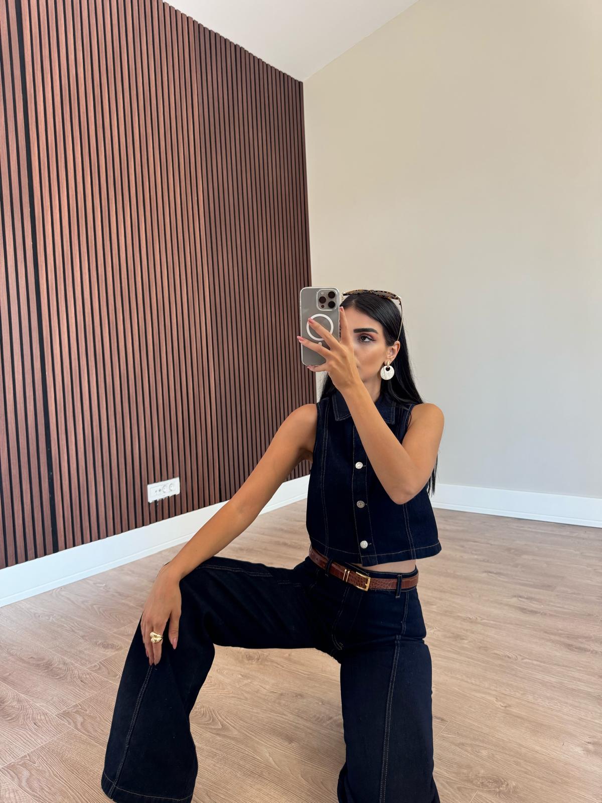 Premium Kalite İkili Denim Takım