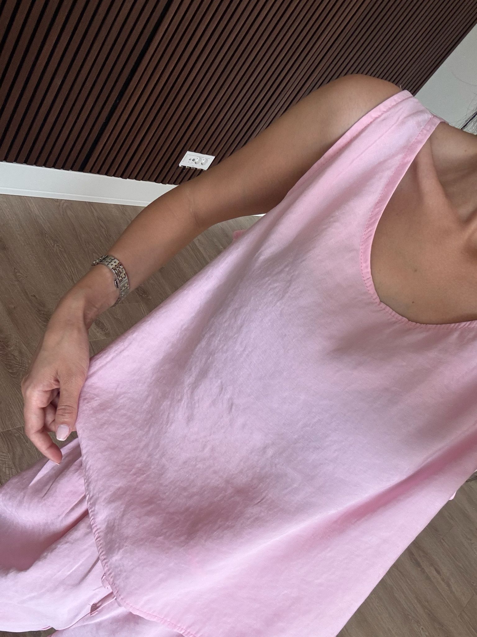 Sıfır Kol Modal Pembe Takım