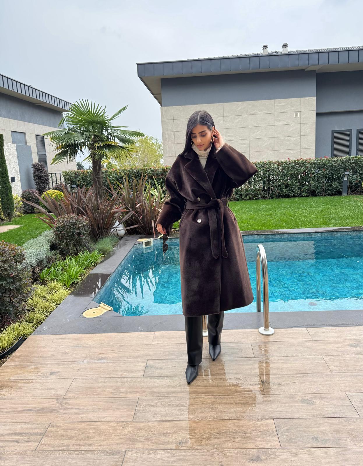 Premium kalite Peluş Kaban-Kahve