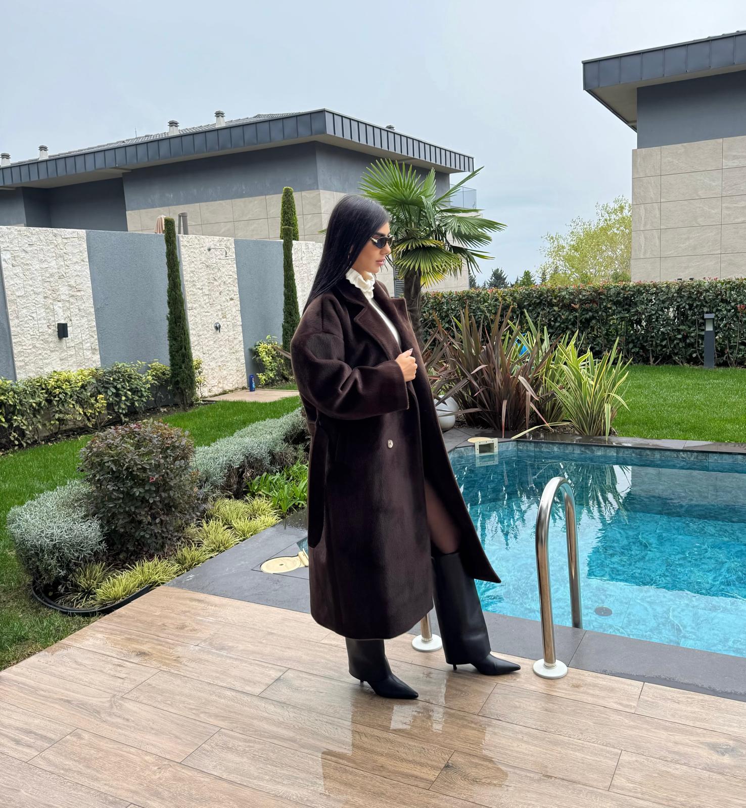 Premium kalite Peluş Kaban-Kahve