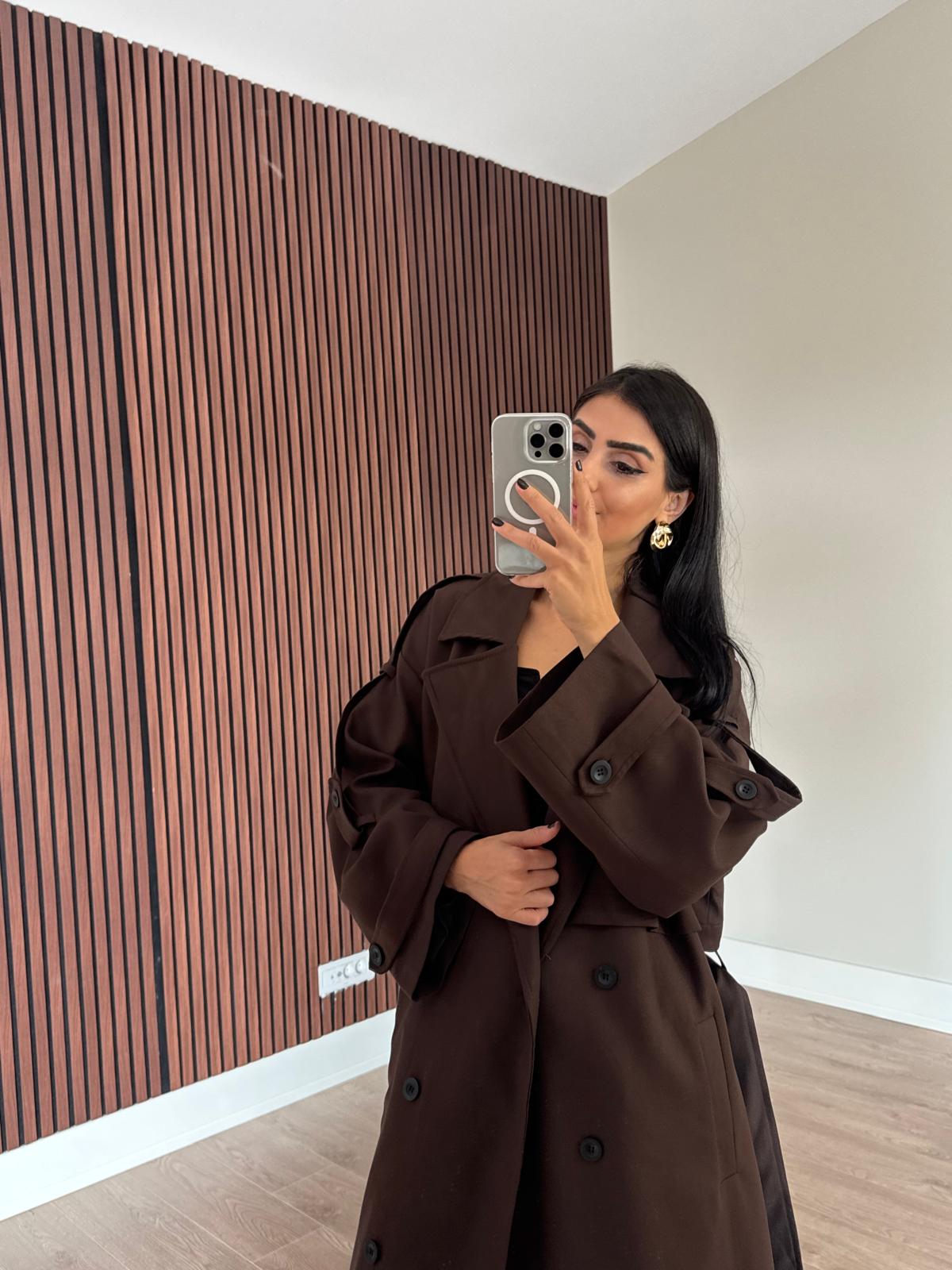 Premium Kalite Poliviskon Kumaş Acı Kahve