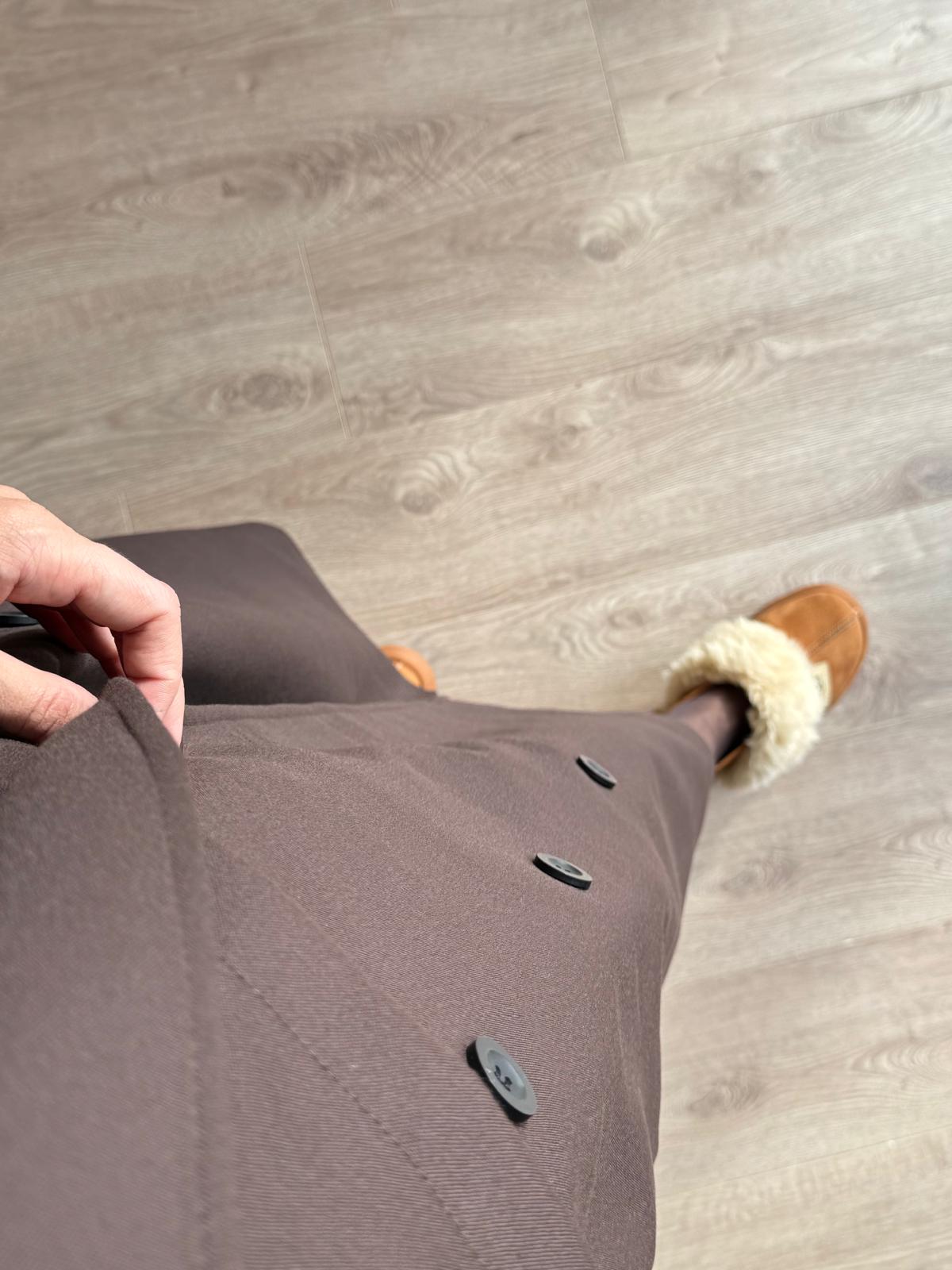 Premium Kalite Poliviskon Kumaş Acı Kahve