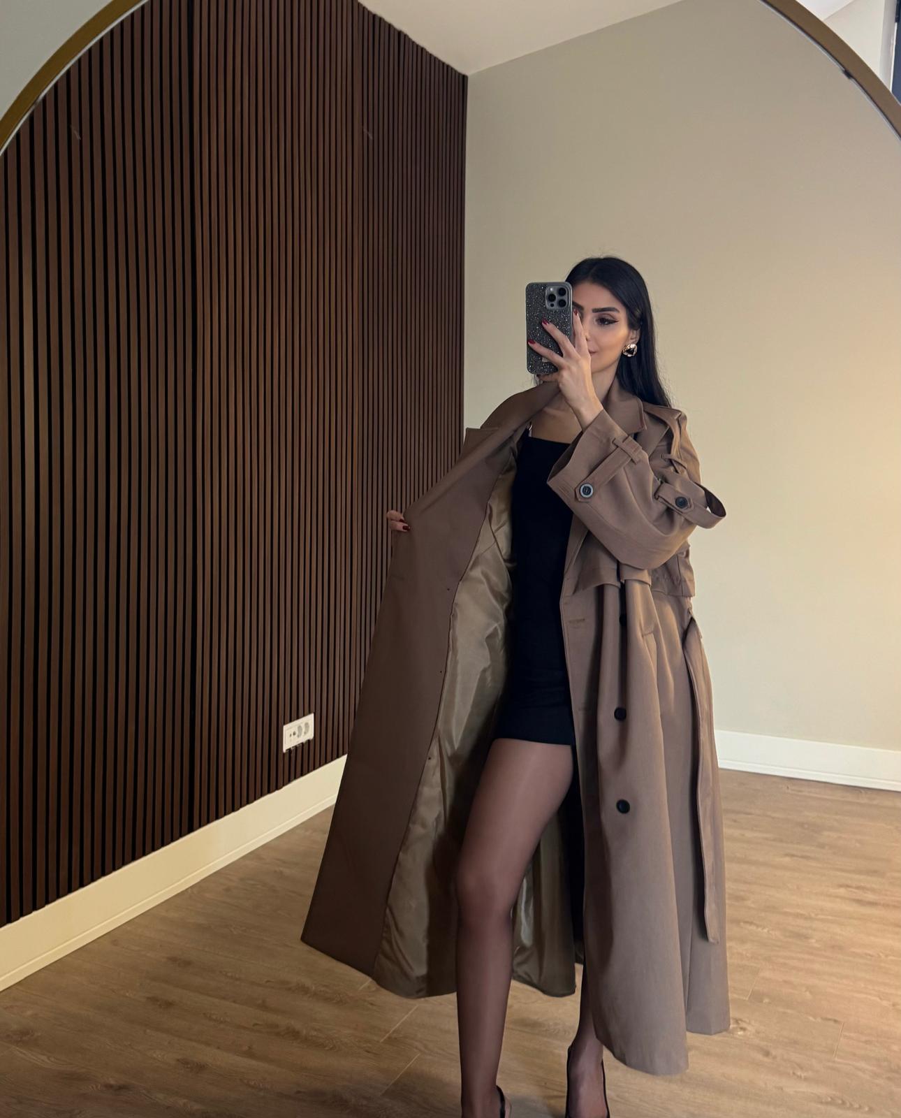 Premium Kalite Poliviskon Kumaş Mocca