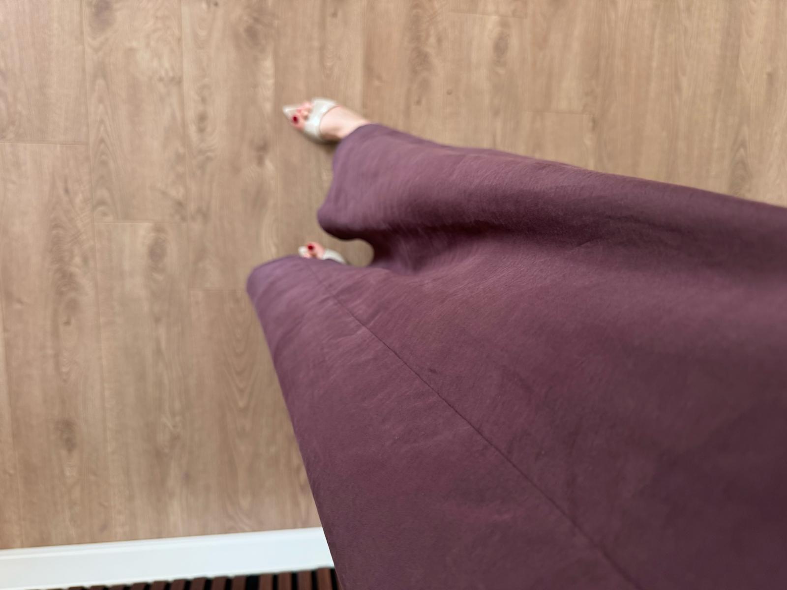 Gül kurusu premium tencel elbise