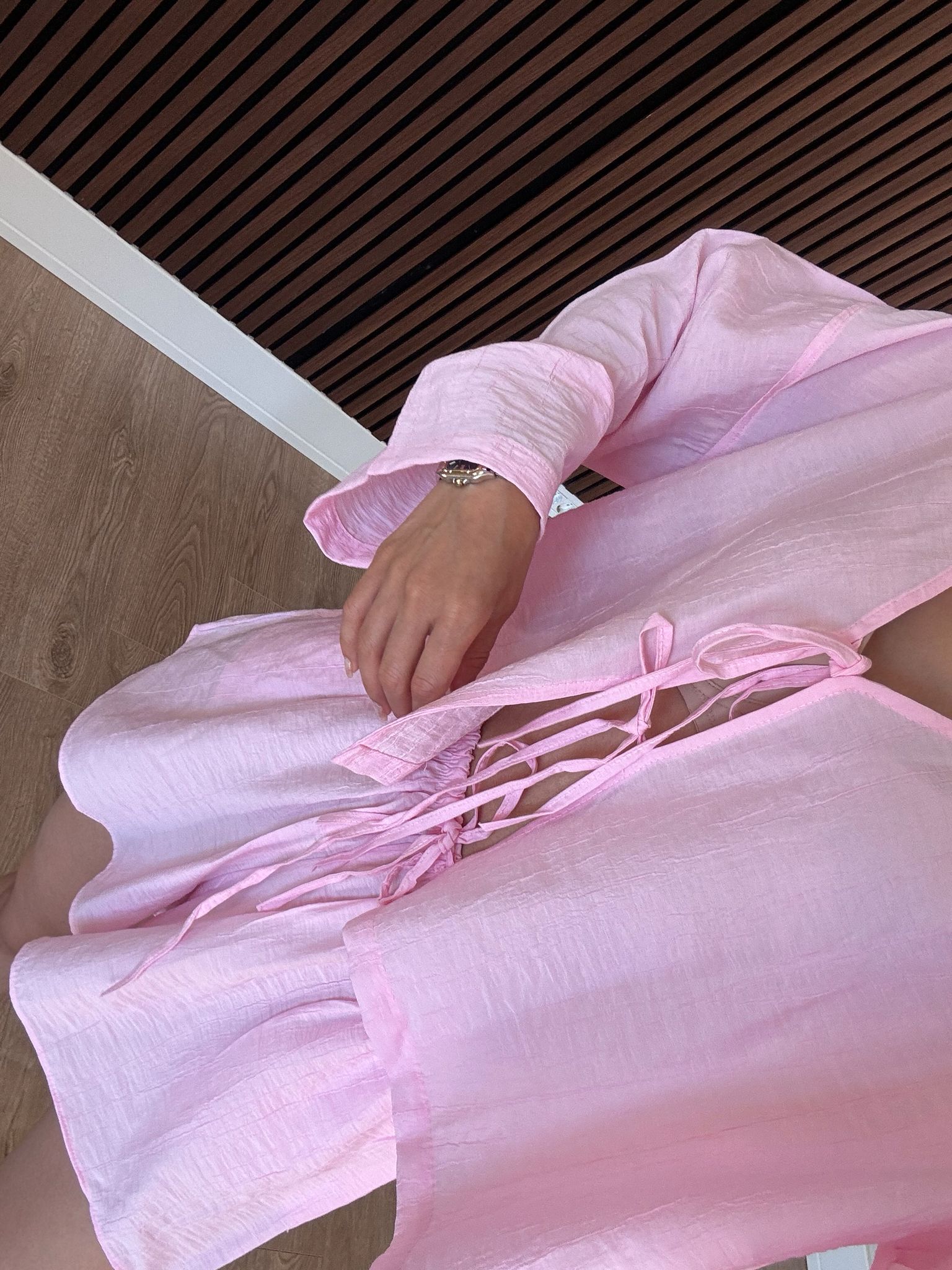 Çilek Keten Kumaş Pembe İkili Takım