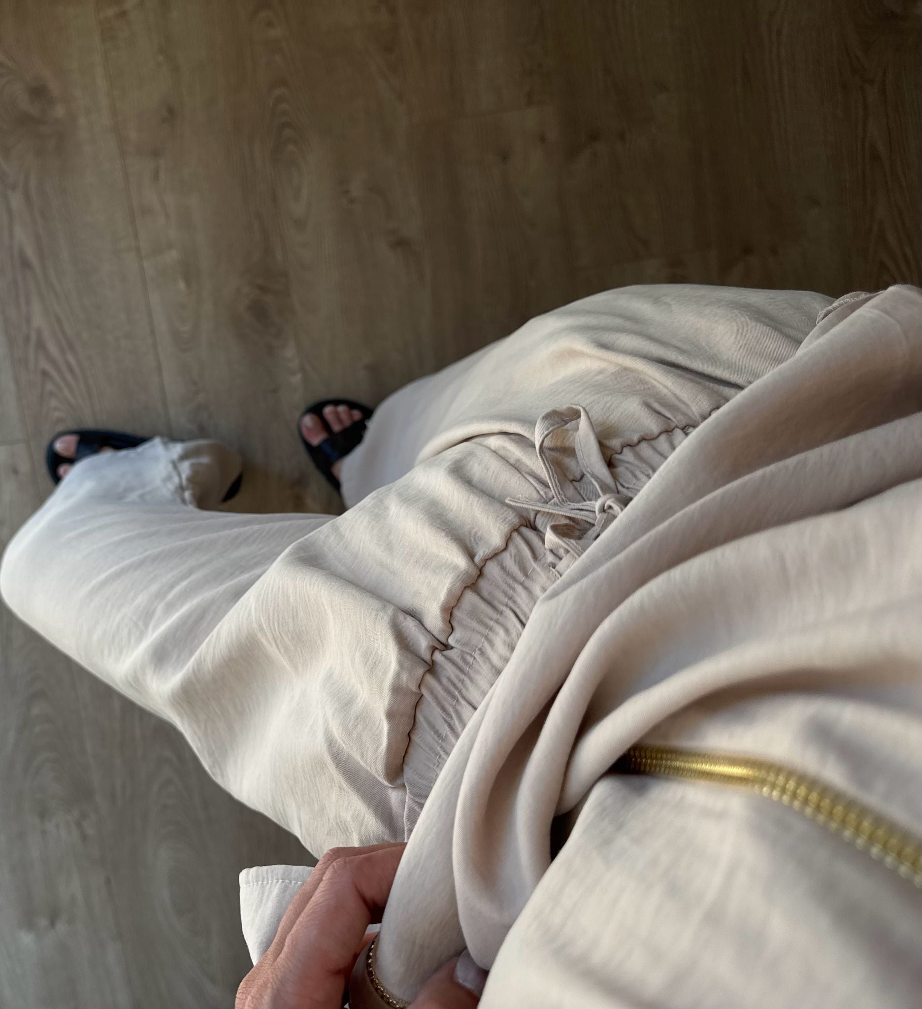 Bej Modal Pantolon Ceket Takım