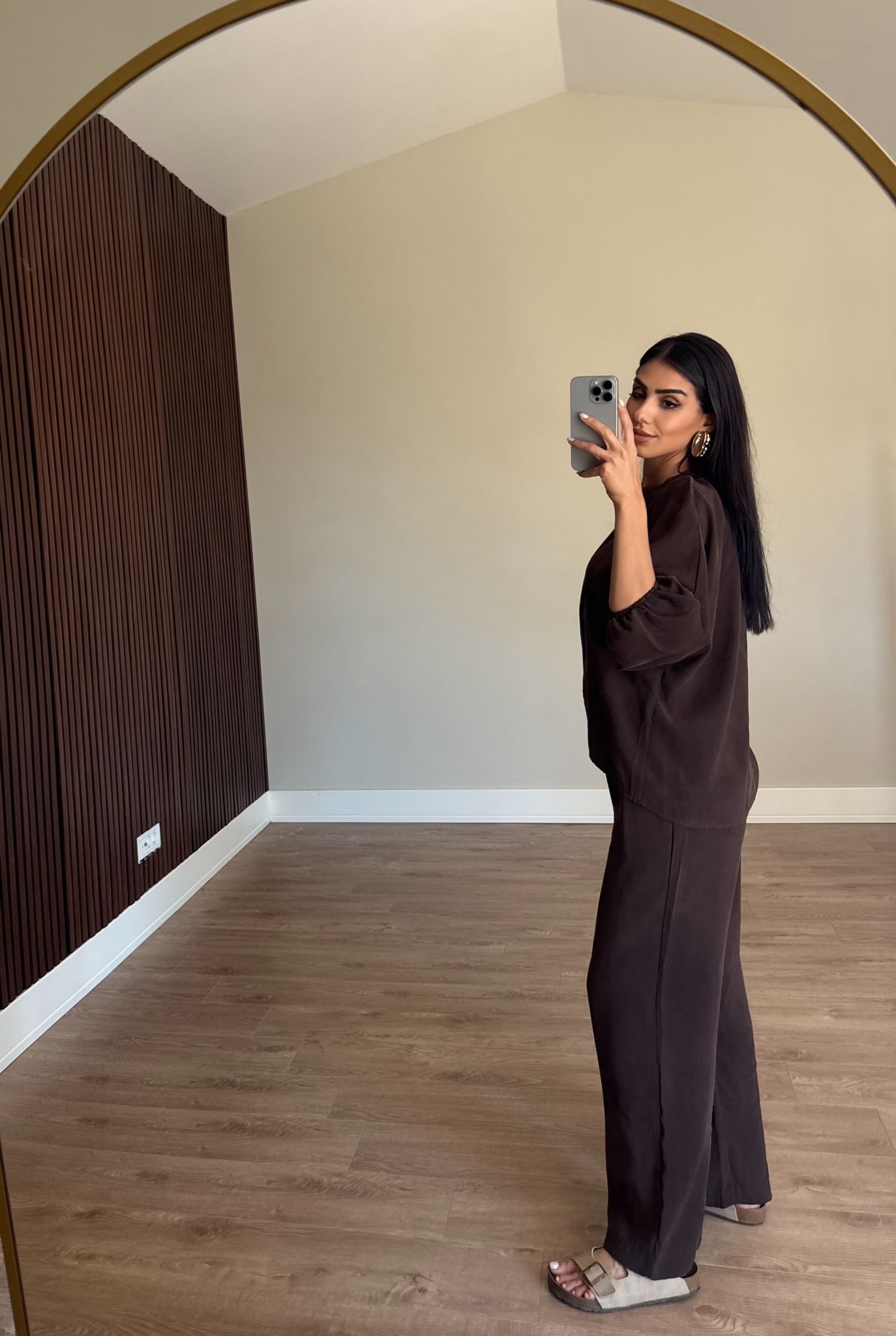 Kahve Modal Pantolon Ceket Takım