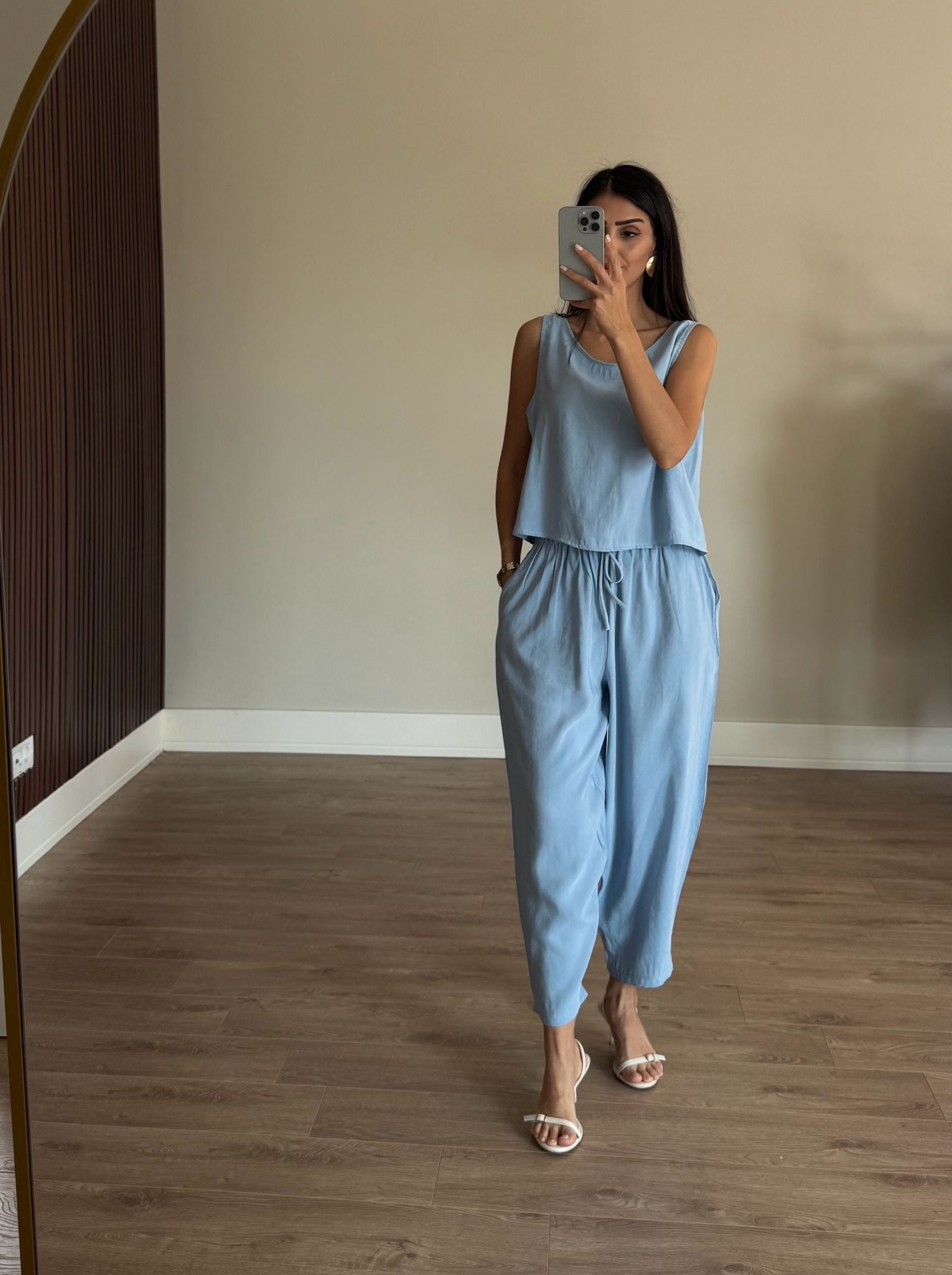 Sıfır Kol Modal Bebe Mavisi Takım