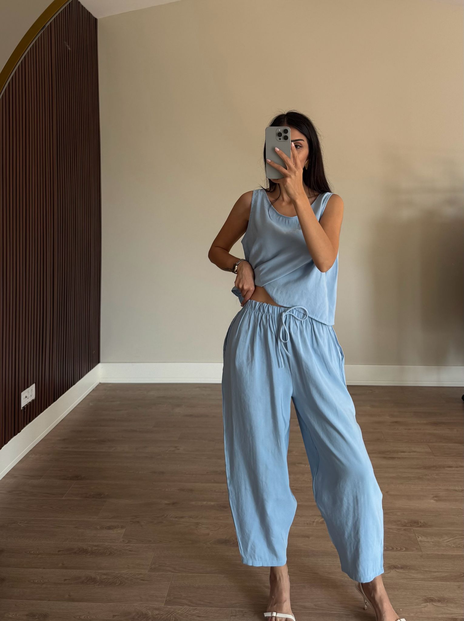 Sıfır Kol Modal Bebe Mavisi Takım