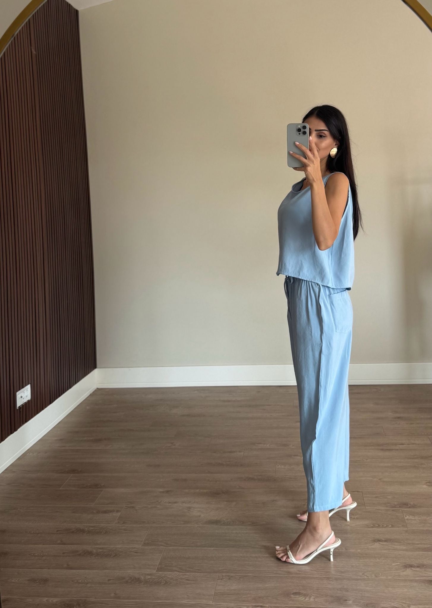 Sıfır Kol Modal Bebe Mavisi Takım