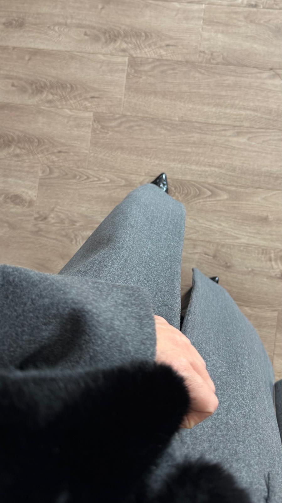 İthal Moskov Premium Kumaş Antrasit Kaşmir Kaşe